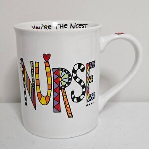 Nurse Doodle Lorrie Veasey "You're The Nicest" Coffee Mug by Our Name Is Mud EUC